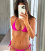 Magenta - Halter Bikini Top