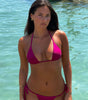 Magenta - Halter Bikini Top